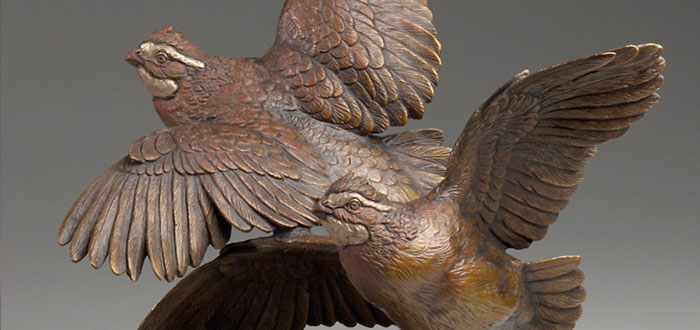 Bob Guelich | Out of the Covey | Bronze | Sculpture