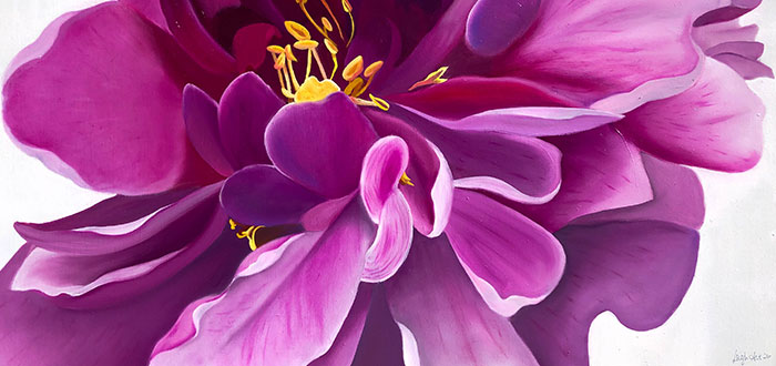 Whitney Morman | Pink Peony | Oil